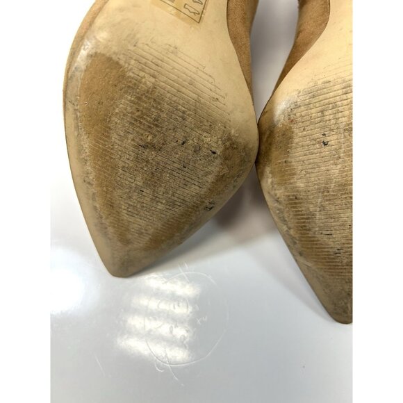 Aldo Womens Tuxedo Suede Pointed Toe Ankle Fashion Boots, Natural,  TAN Size 9 - Picture 9 of 16